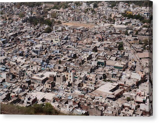Dense Urban Landscape Aerial View - Canvas Print