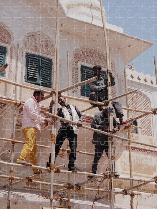 Jaipur Workers on Scaffolding - Puzzle