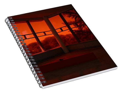 Sunset Through Tinted Windows - Spiral Notebook