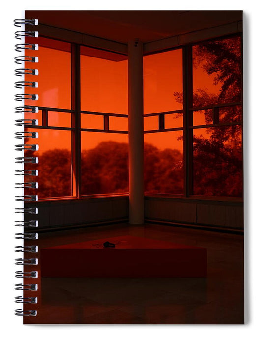 Sunset Through Tinted Windows - Spiral Notebook